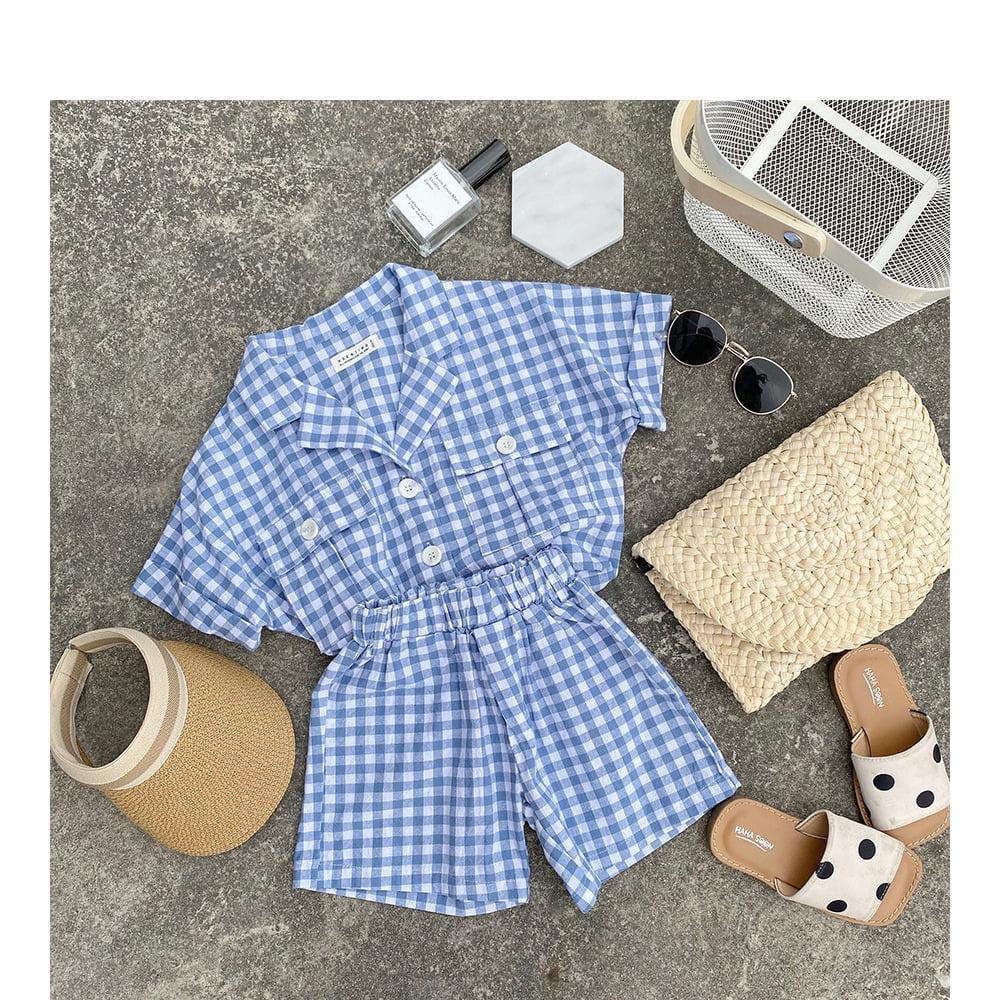 Vest short caro xinh xắn cho bé