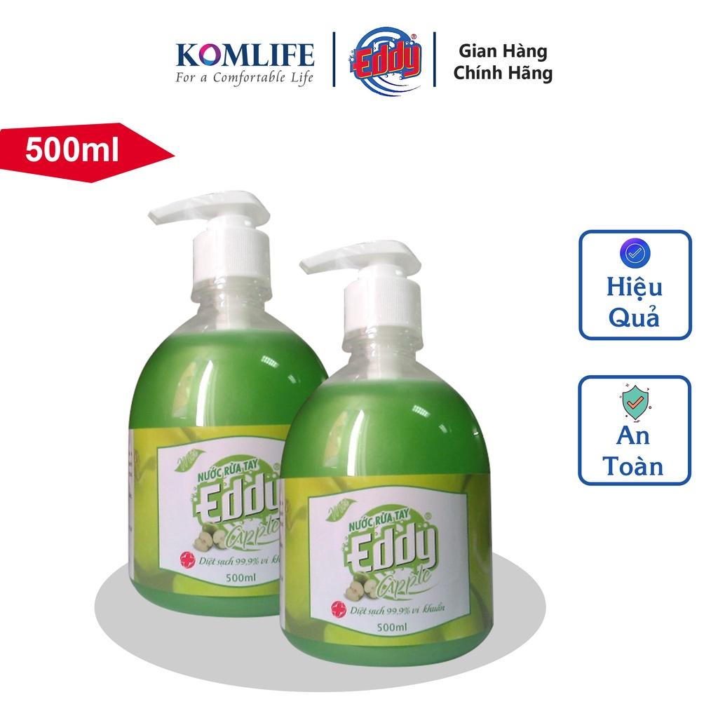 Nước rửa tay EDDY hương Táo 500ml sạch khuẩn dưỡng da hương thơm tự nhiên