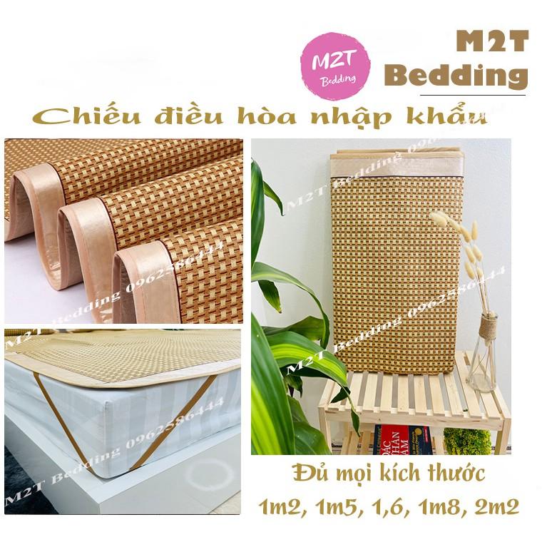 Chiếu điều hòa sợi mây Cao cấp mát mềm mịn thoáng khí - chiếu trải giường đủ kích thước 1m2, 1m5, 1m6, 1m8, 2m2
