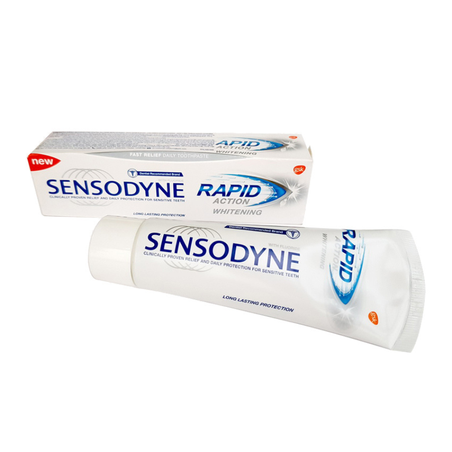 Kem đánh răng Sensodyne Rapid Action Whitening 100g