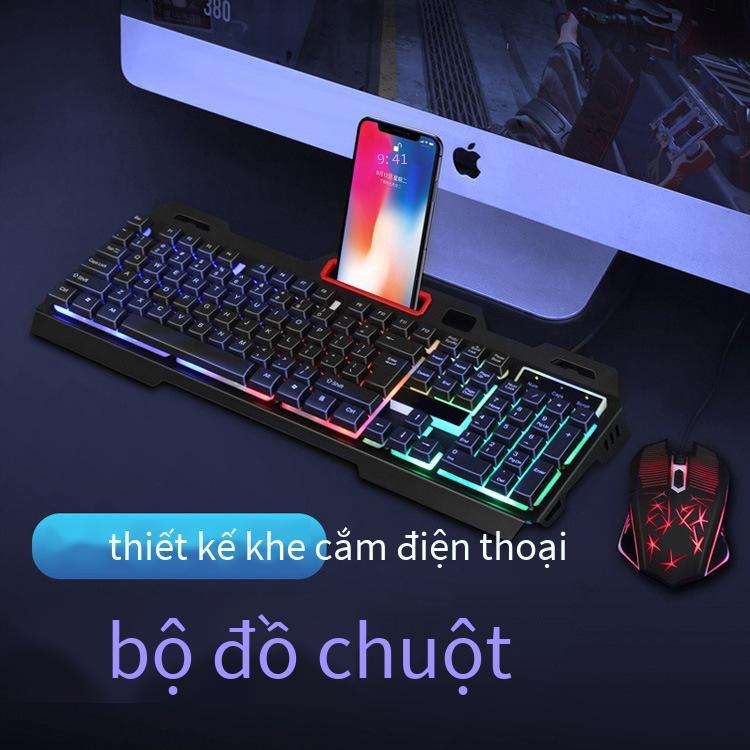 Phong cách mới nhất giá xuất xưởng bán chạy bộ bàn phím và chuột phát sáng điện cạnh tranh ăn gà bàn phím trò chơi chuột usb thao tác cảm giác bàn phím chuột