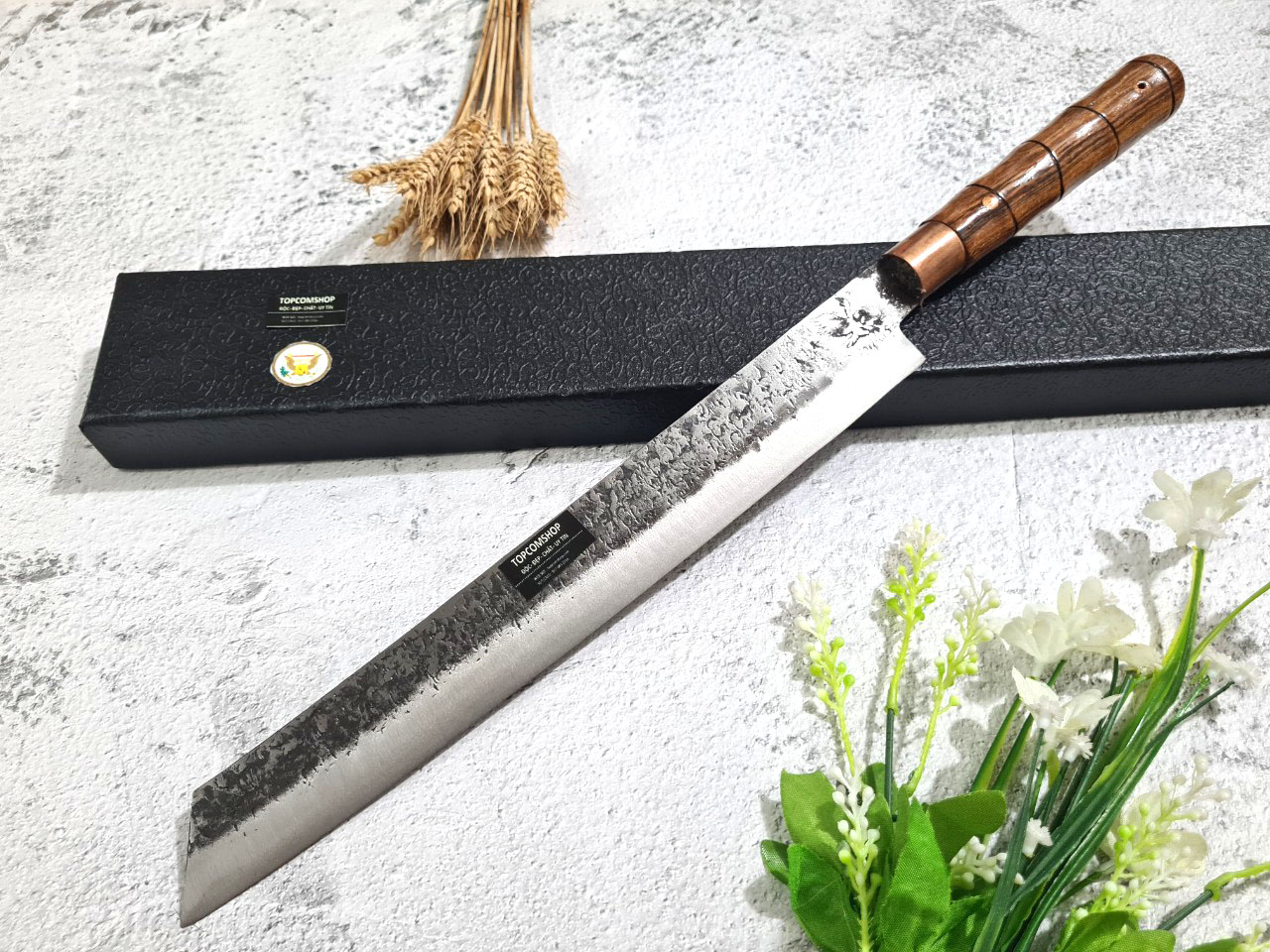 DAO - DAO BẾP SASHIMI MẶT HOA VĂN MÃ N4 vns