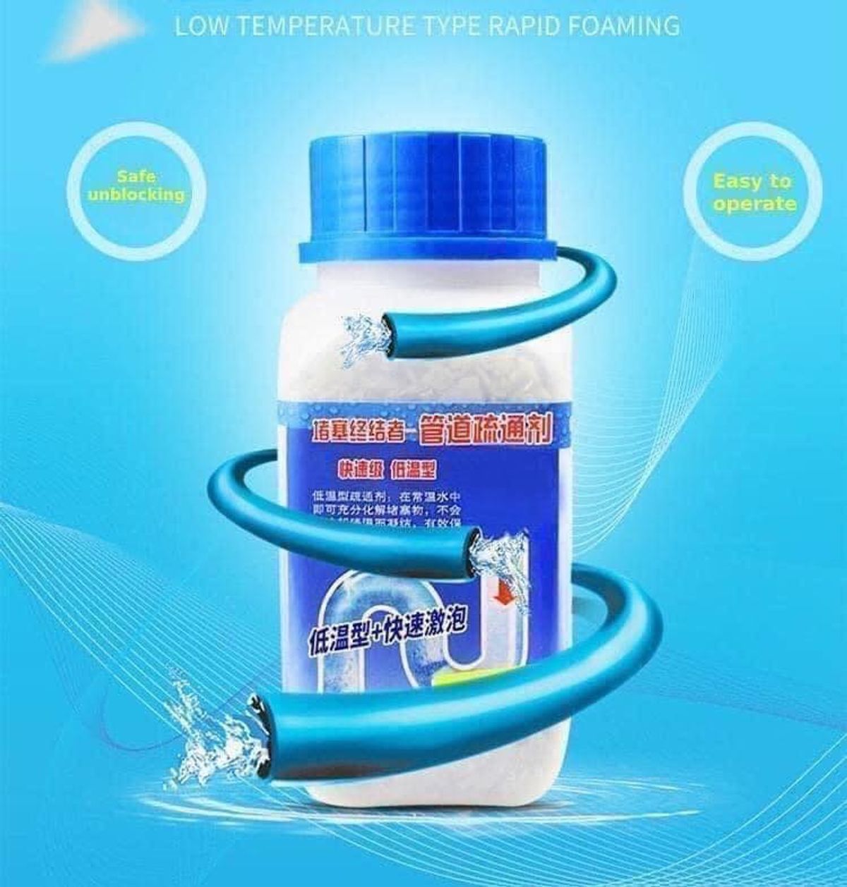 Thông Bồn Cầu, Cống Nghẹt Tiện Lợi 268g