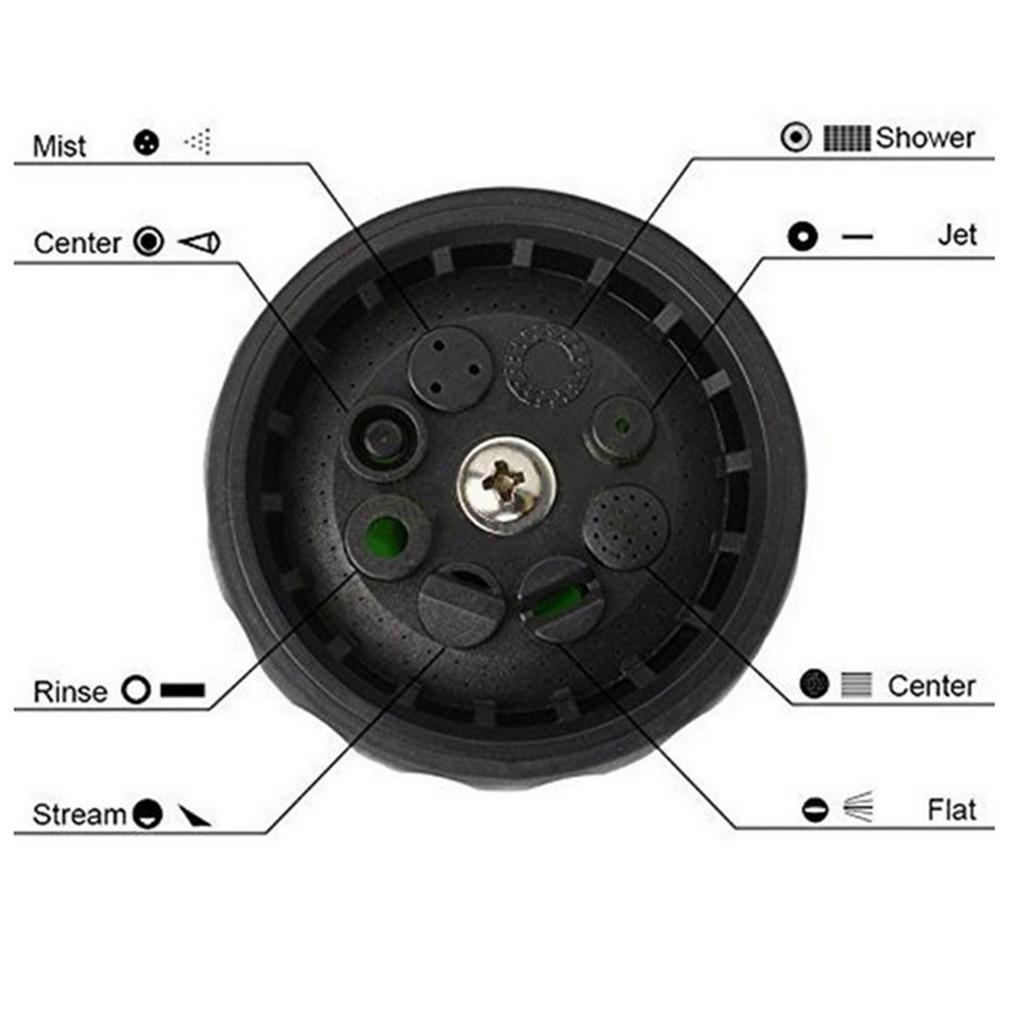 Multifunctional High Pressure Foam Water Sprayer - Garden Hose Nozzle Hand Sprayer, Heavy Duty 8 Pattern Watering Nozzle for Car Garden Pets Washing