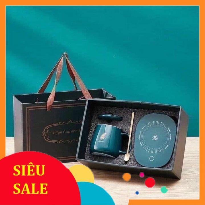 ĐẾ HÂM NÓNG ĐỒ UỐNG LUCKY KÈM CỐC
