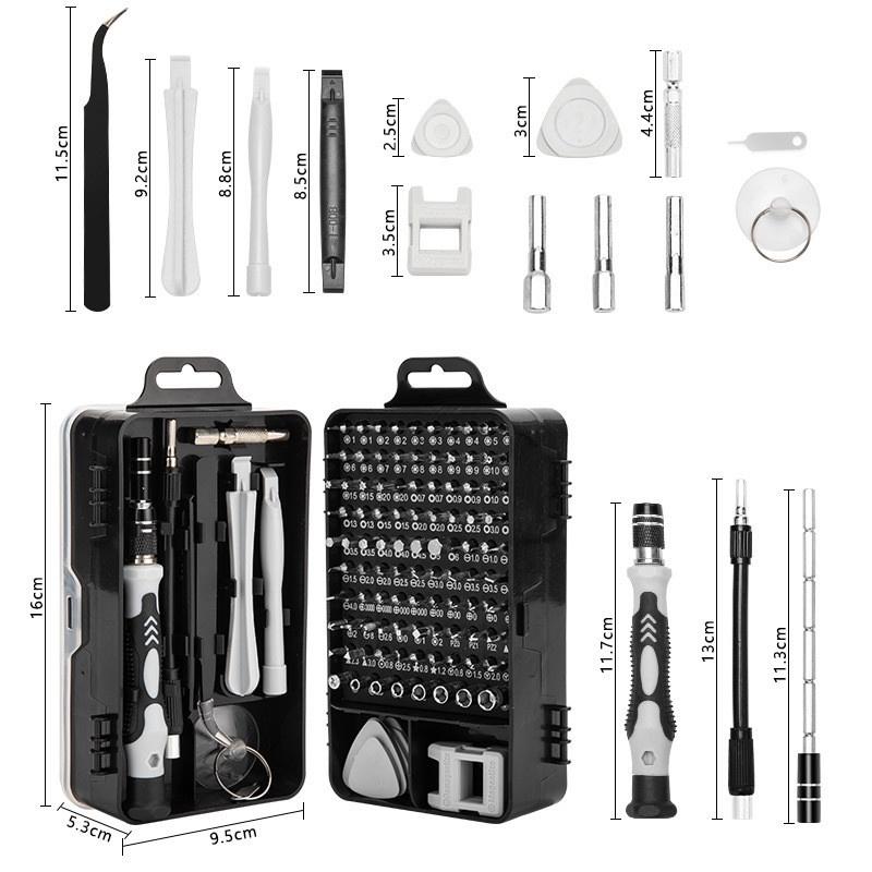 (SCREWDRIVER)Bộ Tua Vít Đa Năng 115 Trong 1 Sữa Chữa Điện Thoại Máy Tính, LapTop Chất Lượng Cao