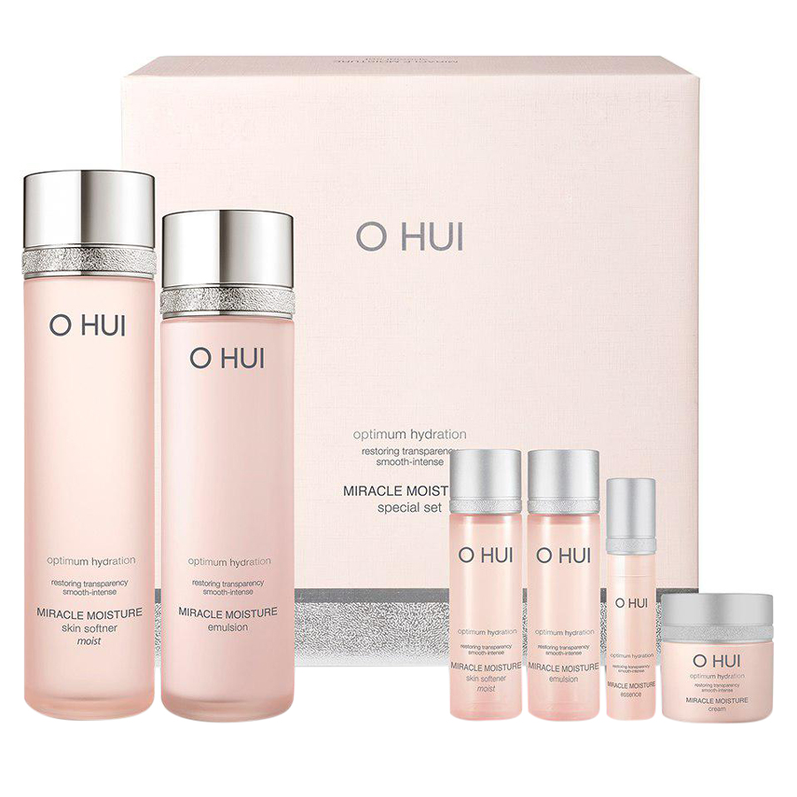 Bộ dưỡng ẩm đặc biệt 6 món OHUI Miracle Moisture Special Set 6pcs