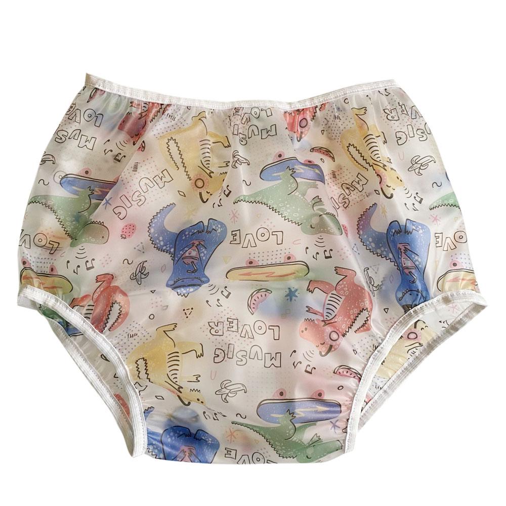 ABDL Tã Người Lớn Bay Có Thể Tái Sử Dụng Có Thể Giặt Chống Nước Incontinent Quần Lót Che Đậy Tã Nhựa Pvc Quần