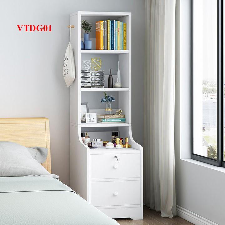 Tủ kệ sách đầu giường VTG01C  _ Nội thất lắp ráp