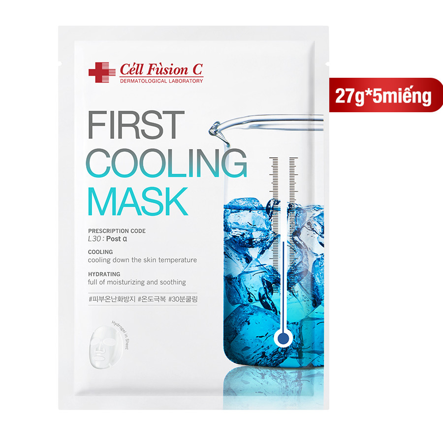 Mặt Nạ Cấp Ẩm Và Làm Dịu Da Khẩn Cấp Cell Fusion C First Cooling Mask (27g x 1 miếng)