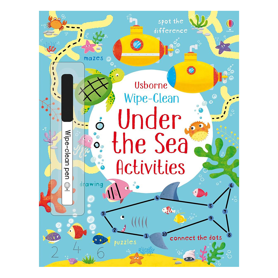 Sách tẩy xóa tiếng Anh - Wipe-Clean: Under the Sea Activities