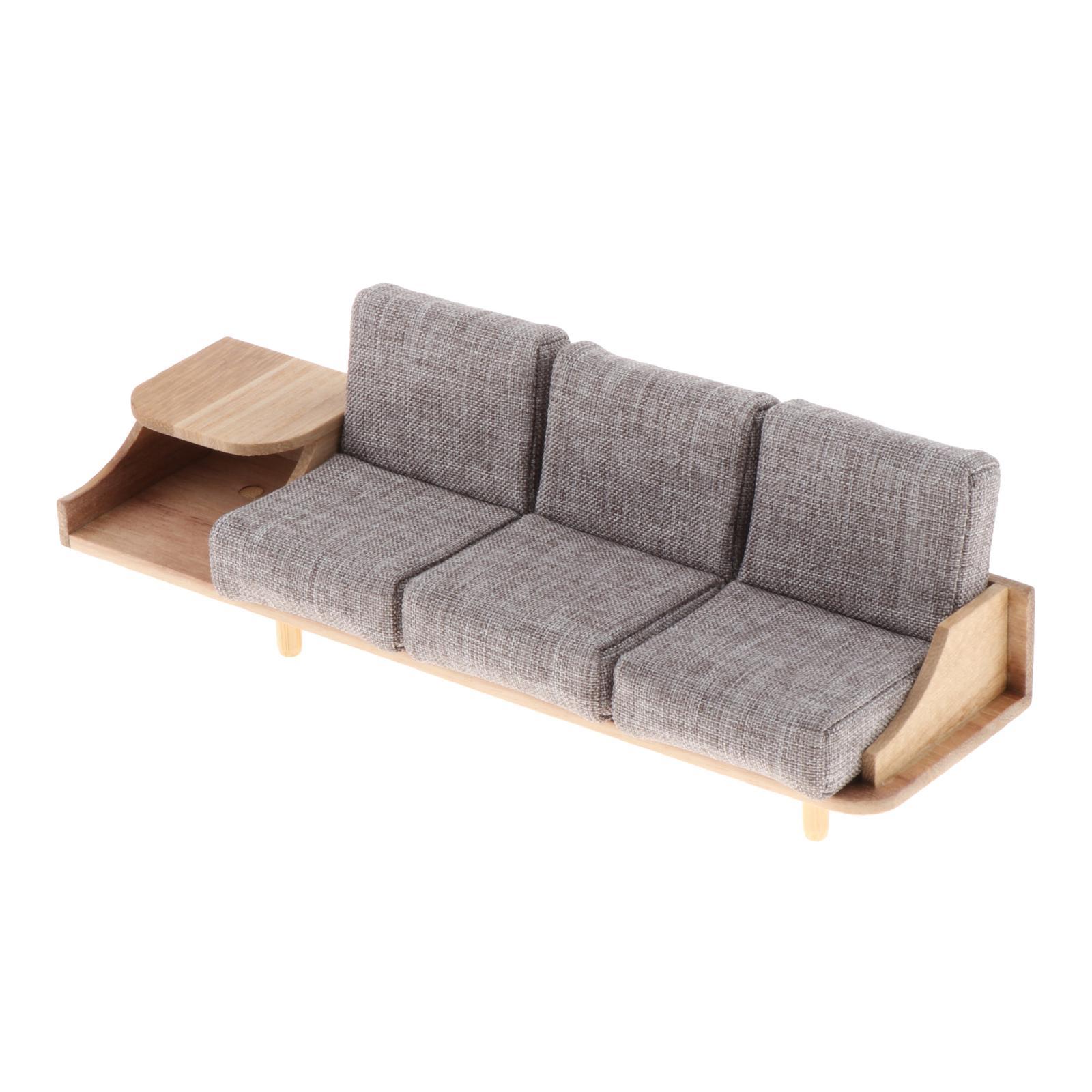 Dollhouse Living Room Furniture 1:12 Sofa Cabinet for Doll House Accessories