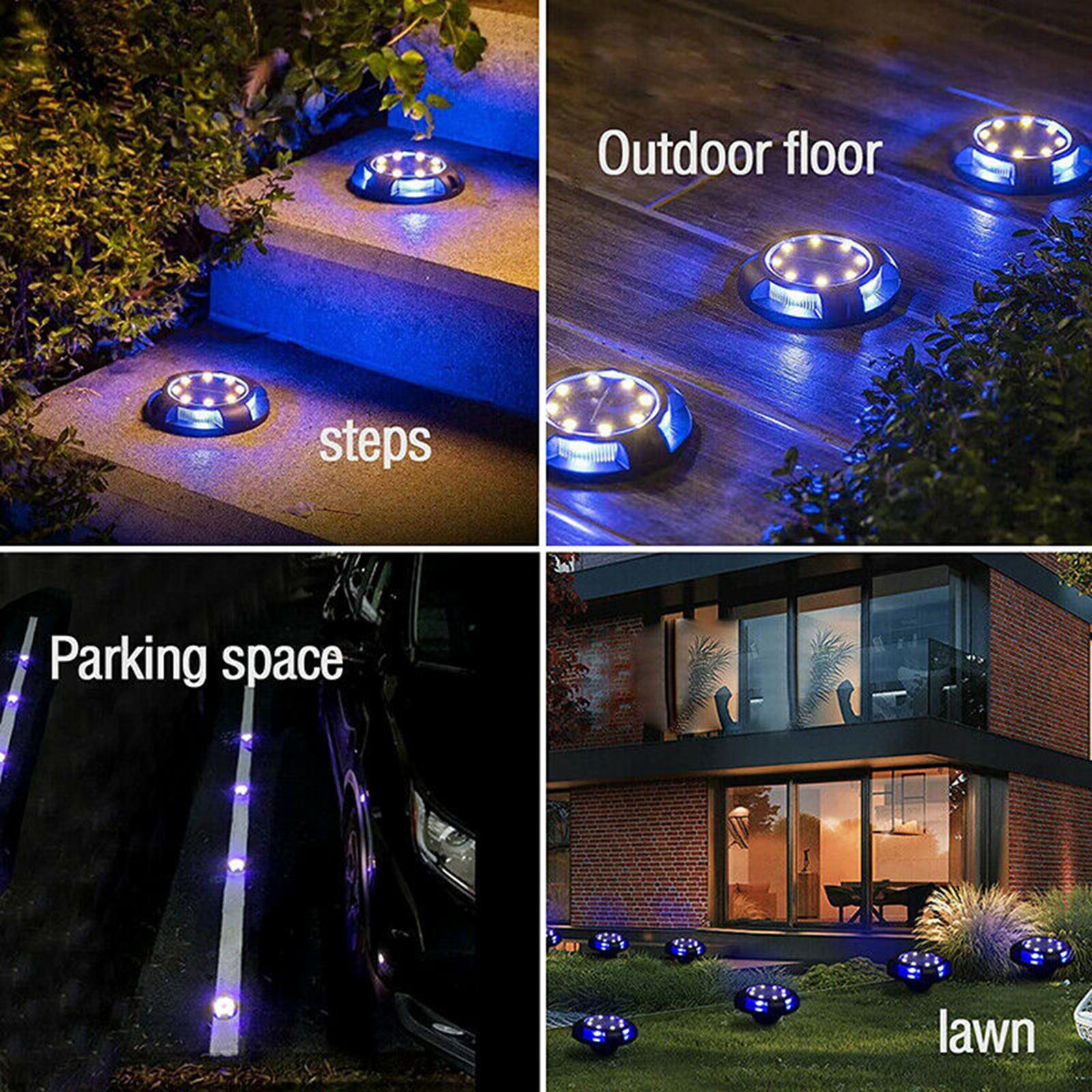 LED Solar Ground Lights Buried Lights Pathway Yard Lawn Lamp