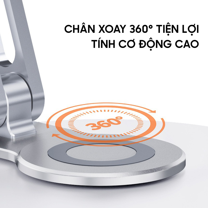 Giá đỡ điện thoại chân xoay 360 độ tiện lợi , giá đỡ để bàn- D1591