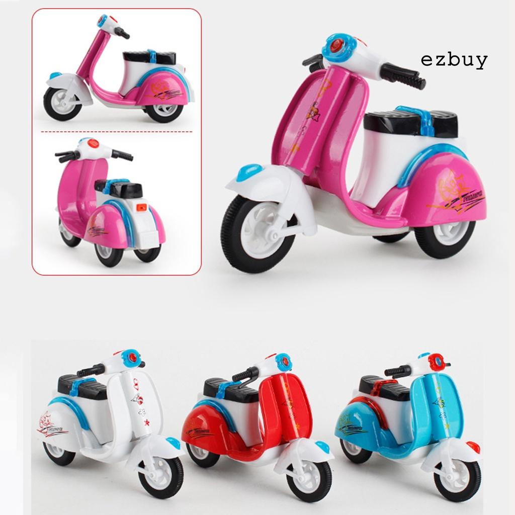 EY-Children Pull Back Mini Car Alloy Motorcycle Tricycle Model Educational Toy