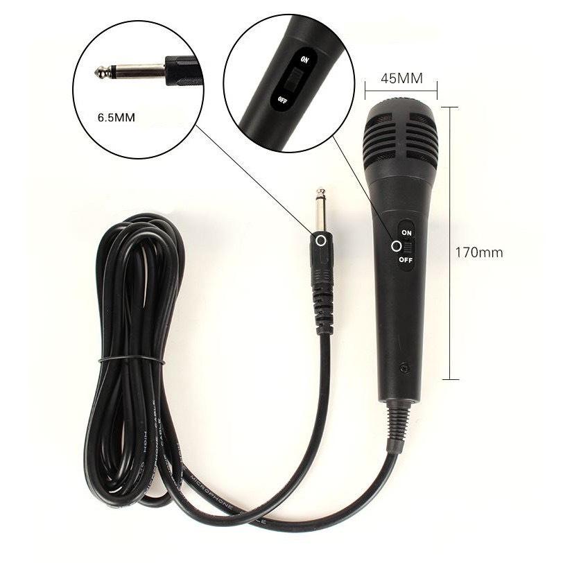 Mic Có Dây GUTEK G7, Giá Rẻ Cho Loa Kéo , Loa Karaoke Bluetooth Jack 6.5 Thông Dụng, Micro Hút Giọng, Echo Độ Vang Chuẩn, Tính Ổn Định Và Tăng Chất Lượng Âm Thanh Cao - Hàng chính hãng