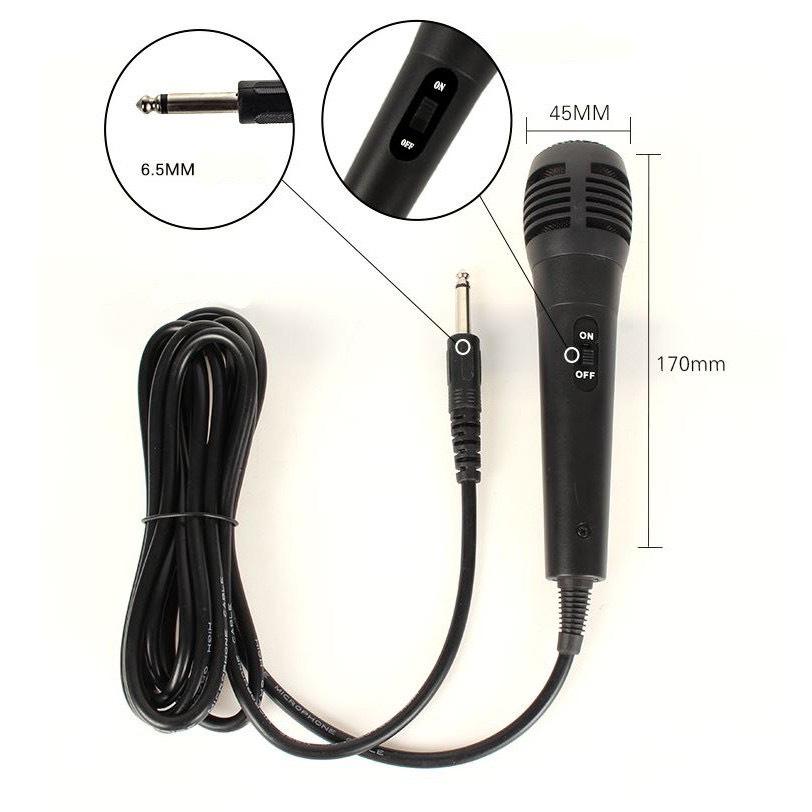 Mic Có Dây GUTEK G7, Giá Rẻ Cho  Loa Kéo , Loa Karaoke Bluetooth Jack 6.5 Thông Dụng, Micro Hút Giọng, Echo Độ Vang Chuẩn, Tính Ổn Định Và Tăng Chất Lượng Âm Thanh Cao - Hàng chính hãng