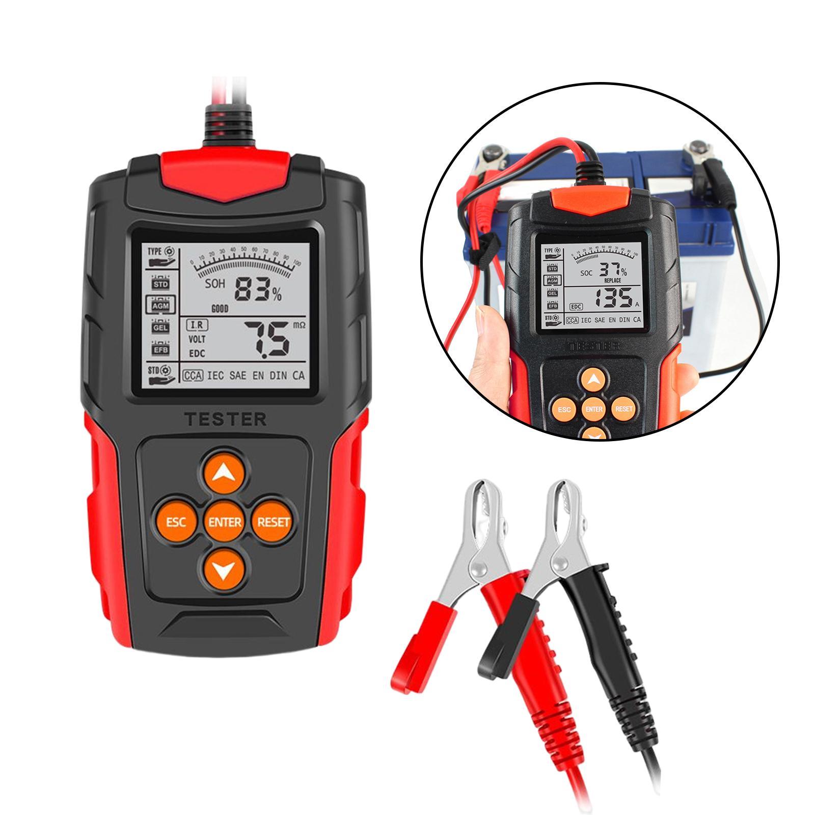 Automotive Battery Analyzer Tester 12V 24V Accurate Analyzing for Automobile