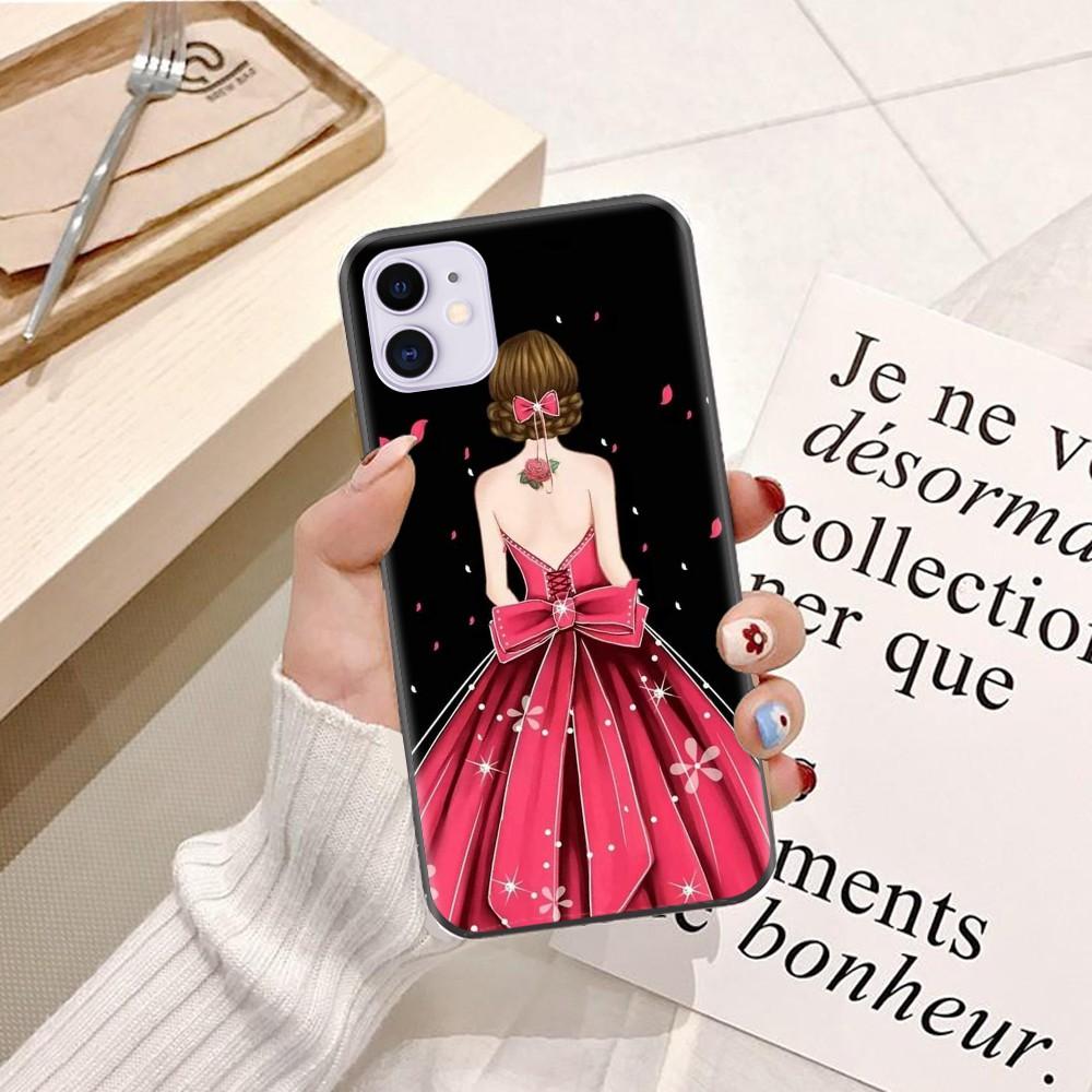 Ốp lưng dành cho iPhone 11 Pro Max Silicon dẻo hình Phía Sau Cô Gái