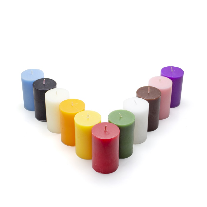 Nến trụ tròn không mùi D5H8 Eden Candle FTRAMART EDC0115 - tùy chọn nhiều màu sắc, đường kính 5 cm, cao 8cm, dùng trang trí