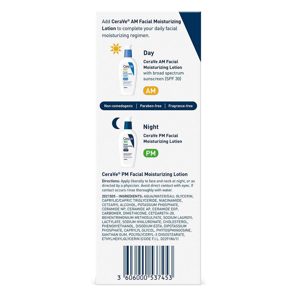 Kem dưỡng da ban đêm CeraVe PM Facial Moisturizing Lotion 89ml