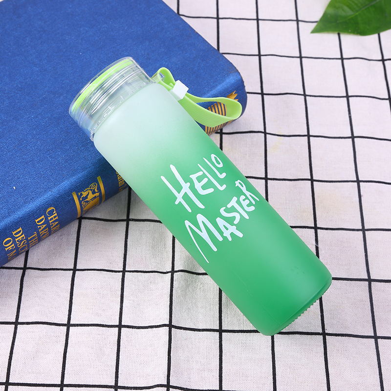 Bình Đựng Nước Thủy Tinh Hello Master - BN19 - Đỏ