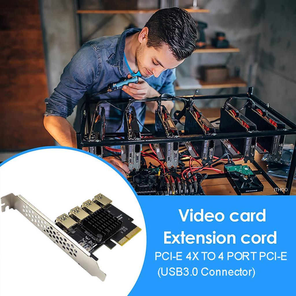 Pci-E 4x to 16x Riser Card 4x to 4 Pci-E   Expansion Card Board