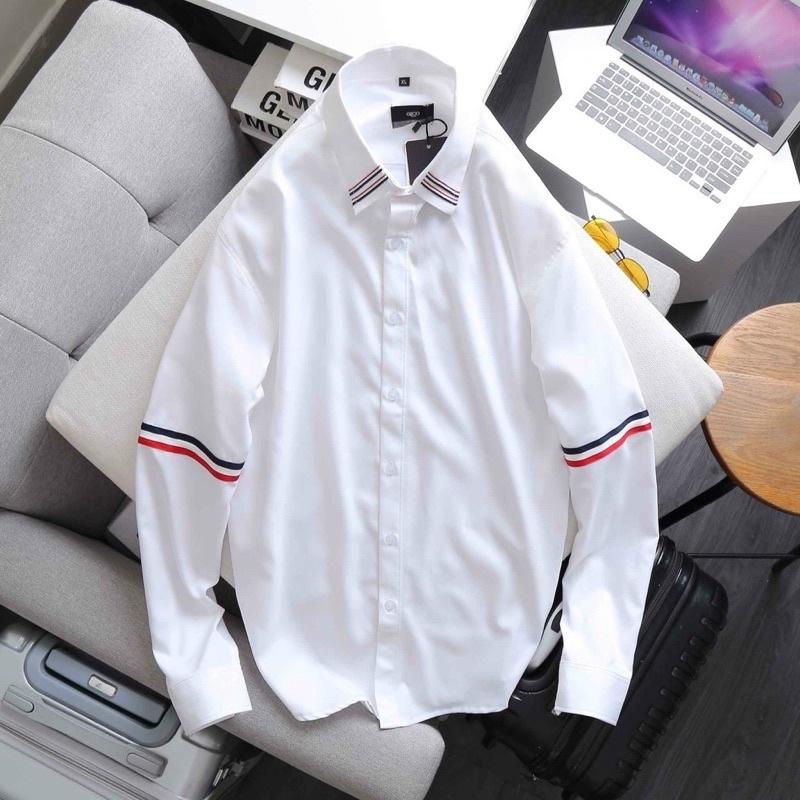 Áo sơ mi cách điệu BIGSIZE Maltrik, áo sơ mi kẻ viền chất lụa kate cao cấp mềm, thấm hút tốt size 80-130kg