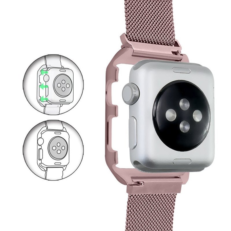 Dây đeo thay thế cho Apple Watch 38mm Kakapi thép không ghỉ - Hàng chính hãng