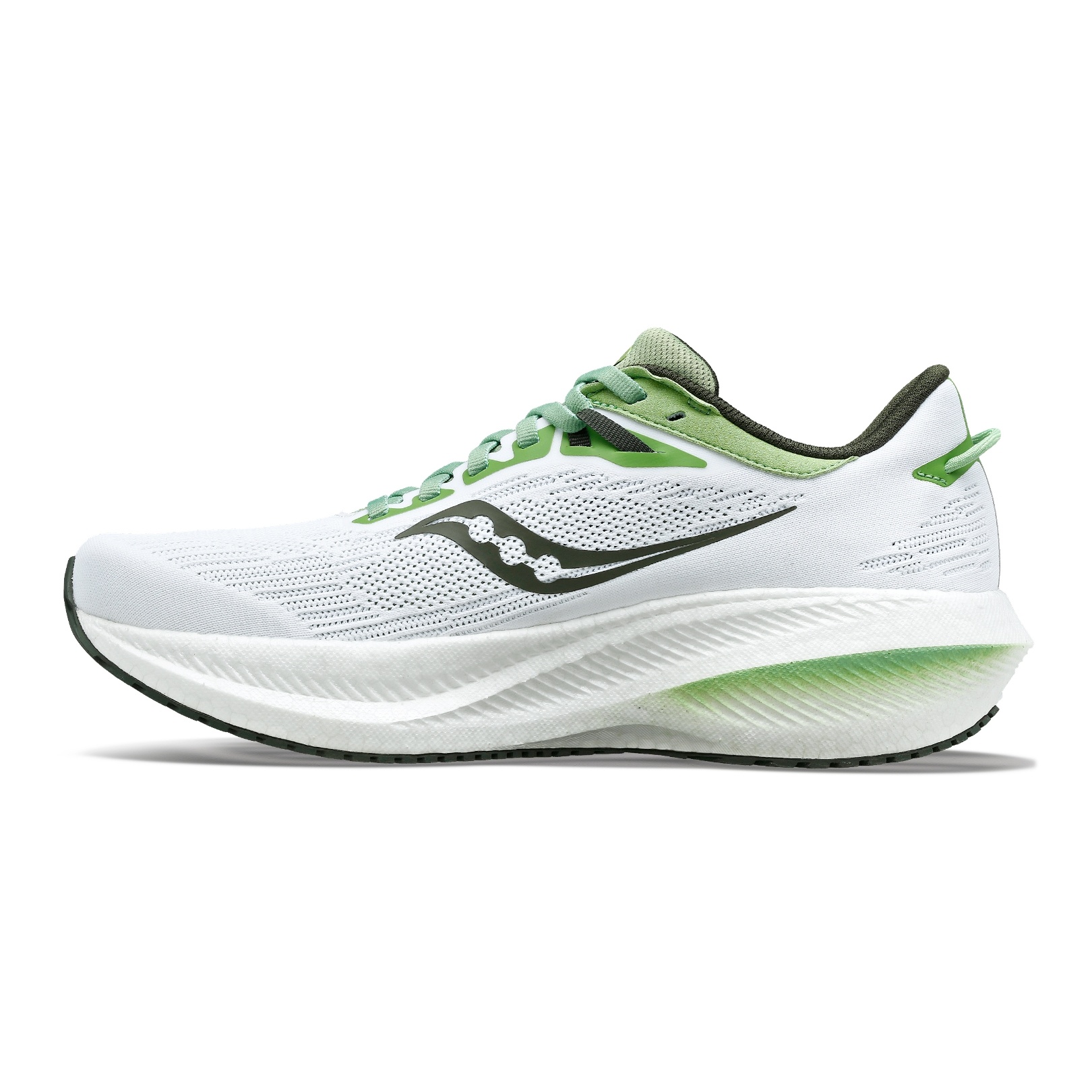 Giày Chạy Bộ Nam Saucony Triumph 21 - White/Umbra