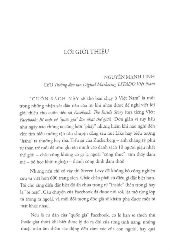 Sách Facebook - Bí Mật Về Quốc Gia Lớn Nhất Thế Giới