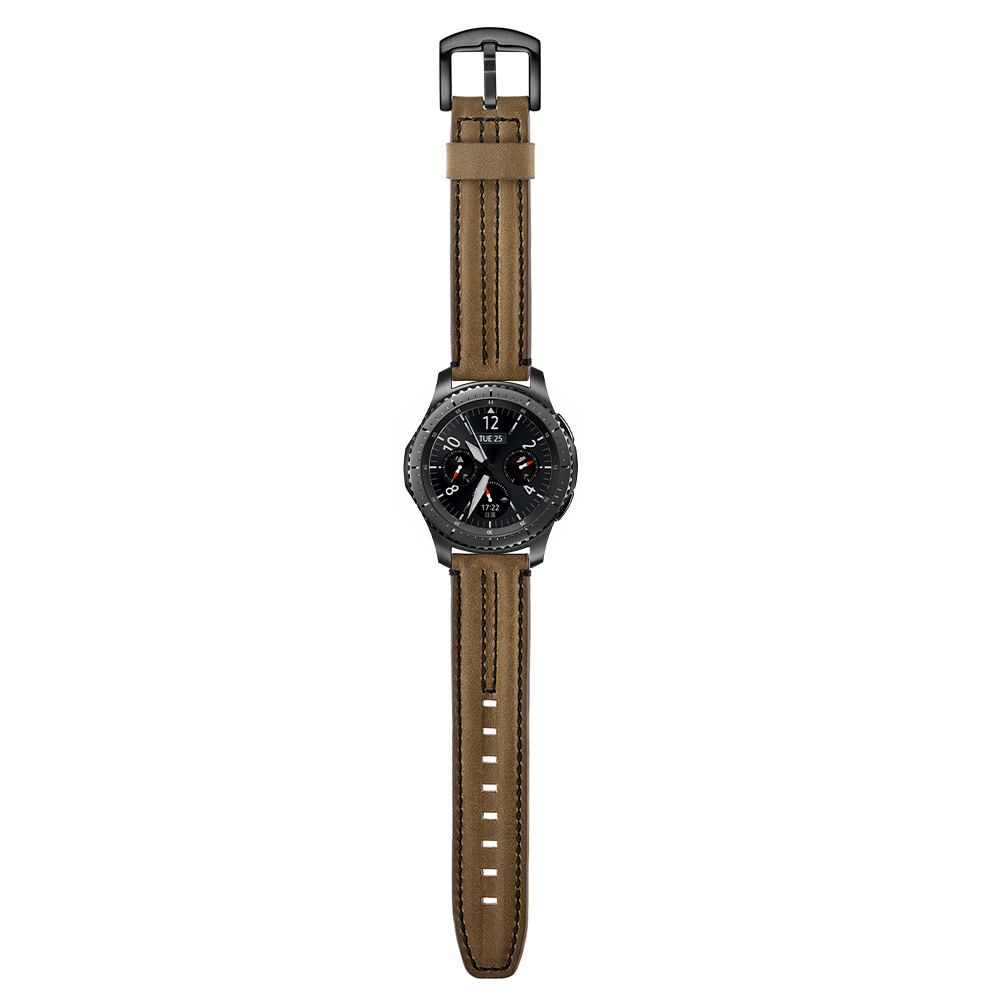 Dây Da Bò Sinewy cho Galaxy Watch 3 45mm / Galaxy Watch 46 / Huawei Watch GT 2 / Ticwatch Pro