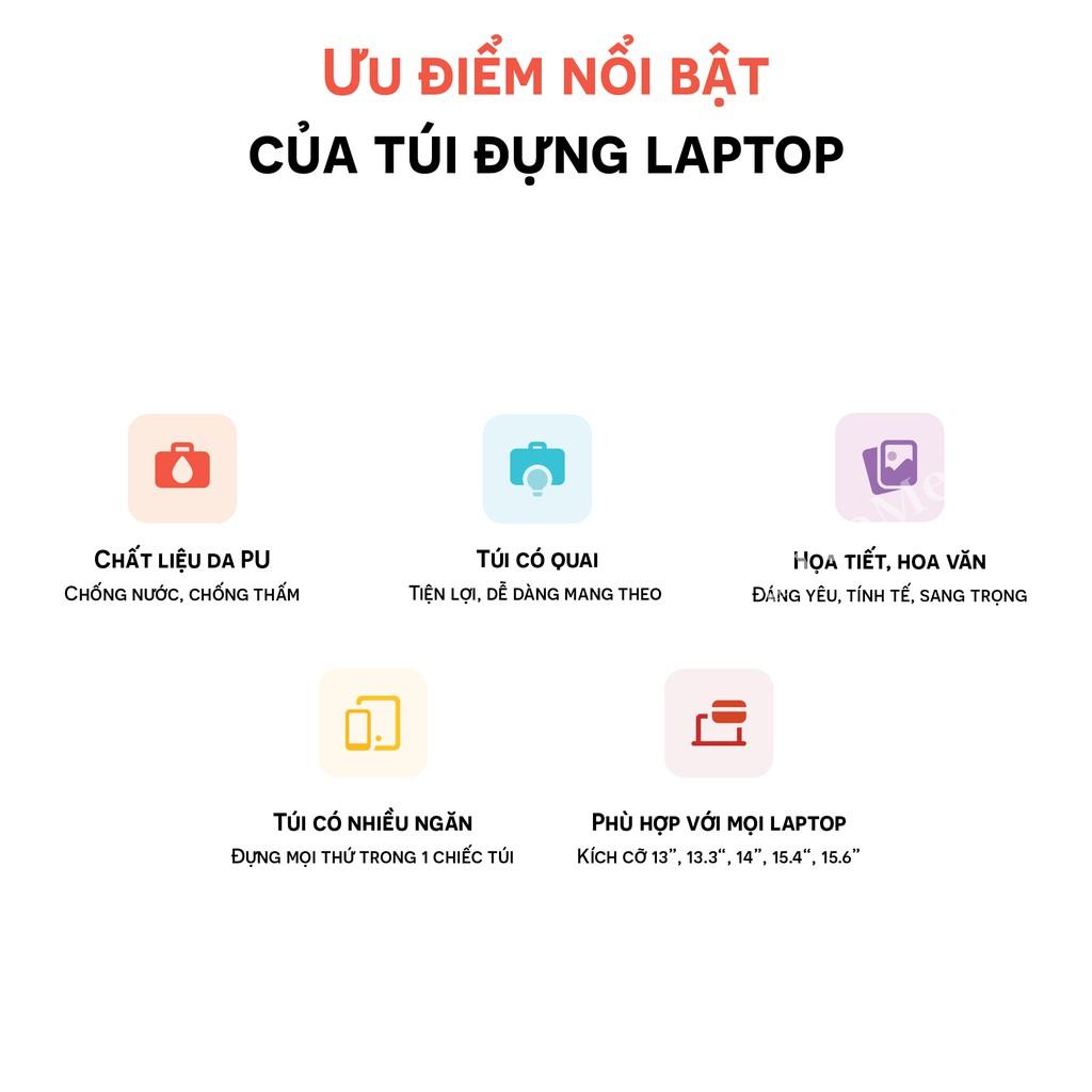 (Hàng có sẵn) Túi chống sốc laptop macbook ipad từ 13 inch đến 15.6 inch - Túi đựng Laptop có quai cầm