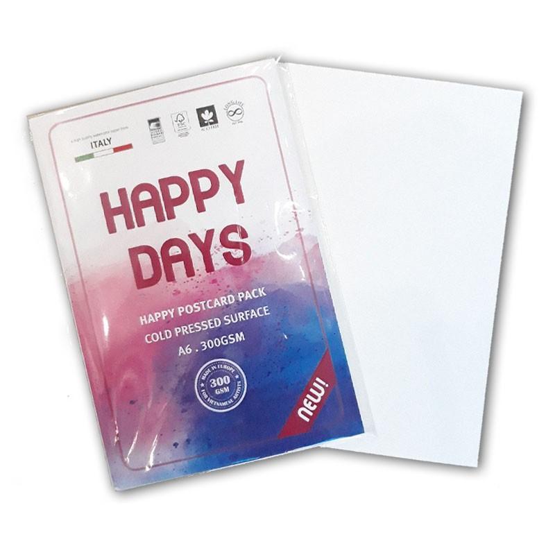 Giấy Vẽ Màu Nước HAPPY 300gsm Hạng Họa Sĩ (Vân Cold)