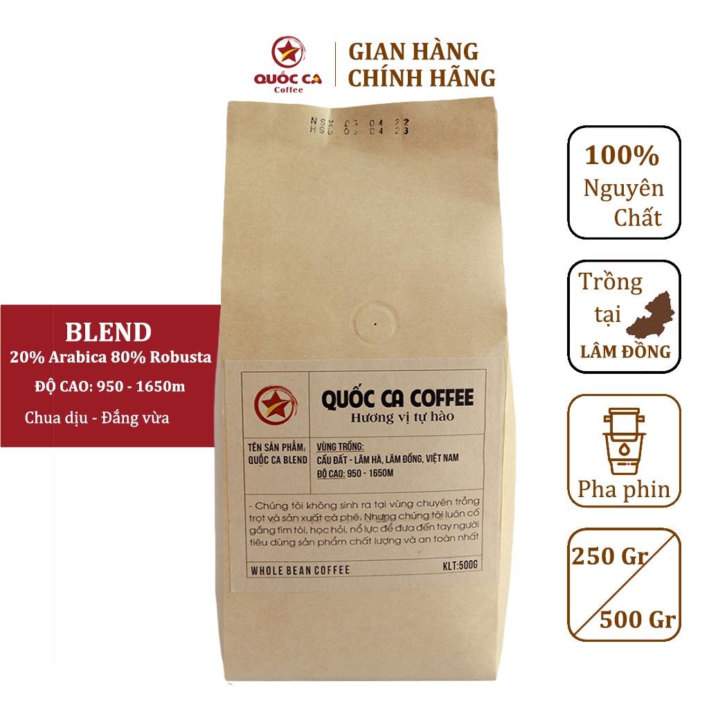 Gói Cà phê Nguyên Chất Blend 80% Robusta , 20% Arabica – Gói Bột Pha Phin, Cà phê nguyên chất 100% rang mộc. - 250Gr - Xay sẳn