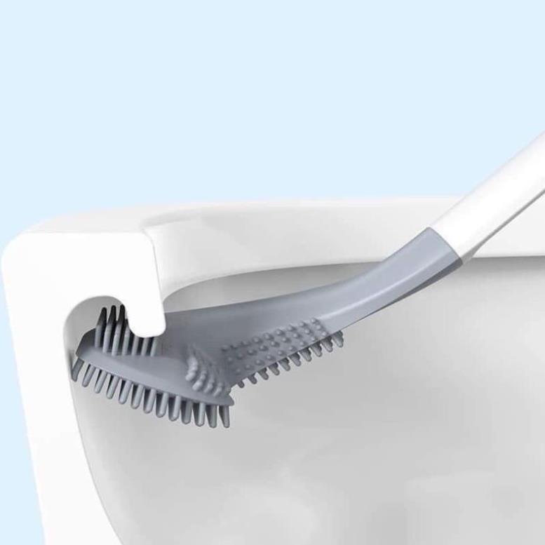 Dụng Cụ Cọ Toilet Silicon Thông Minh Mẫu Chổi Cọ Nhà Vệ Sinh