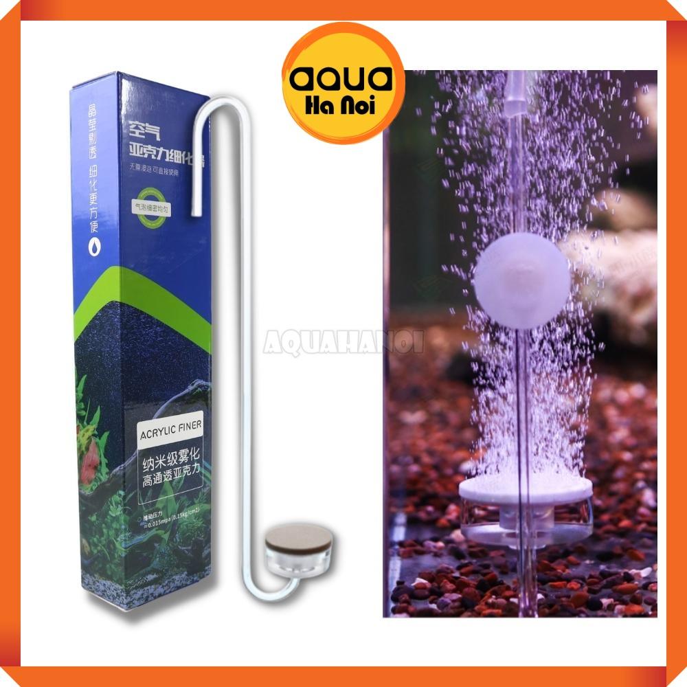 Đĩa sủi Oxy siêu mịn treo thành hồ thủy sinh cá cảnh - acrylic trong suốt Phi 30/40mm