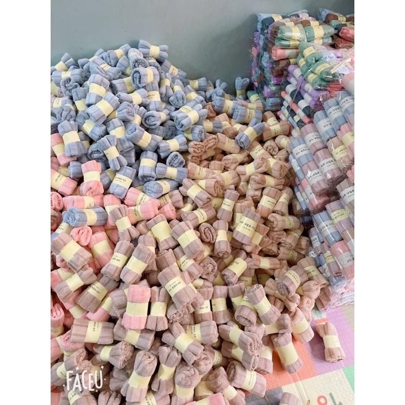 Set 10 khăn mặt cotton xuất Hàn
