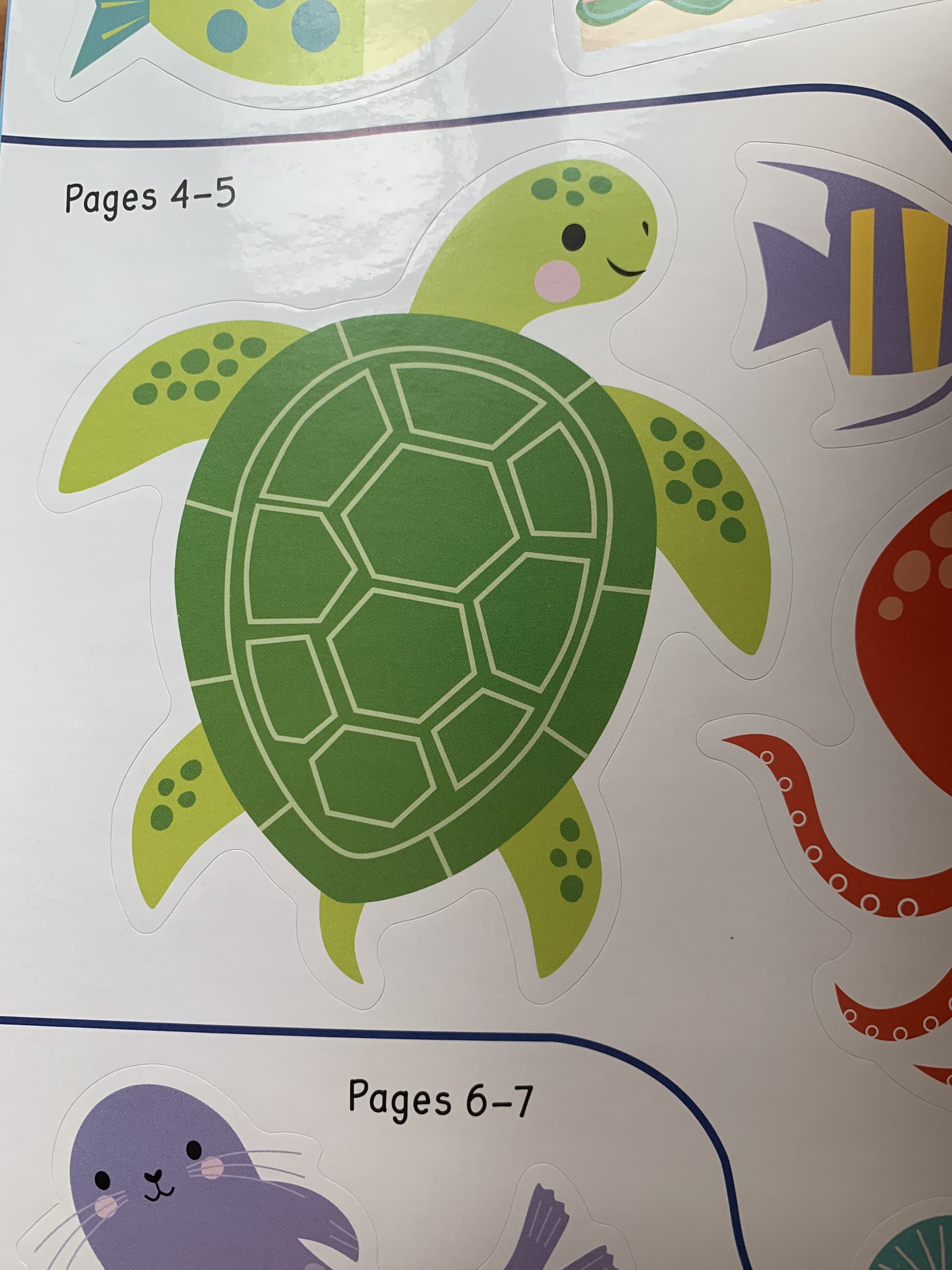 Sách tương tác sticker – Sinh vật dưới đại dương - Ocean Creatures (Sticker activity book)