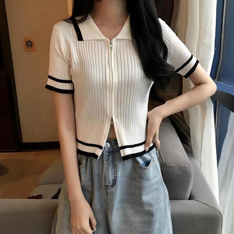 Áo Khoác Cardigan Dệt Kim Phong Cách Hàn Quốc Xinh Xắn Cho Nữ