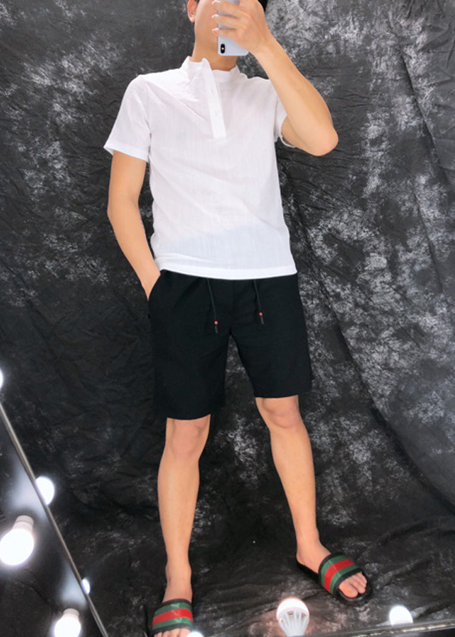 Quần Short Chất Đũi Hàn Quốc SHORTDEN103 - Short Đen