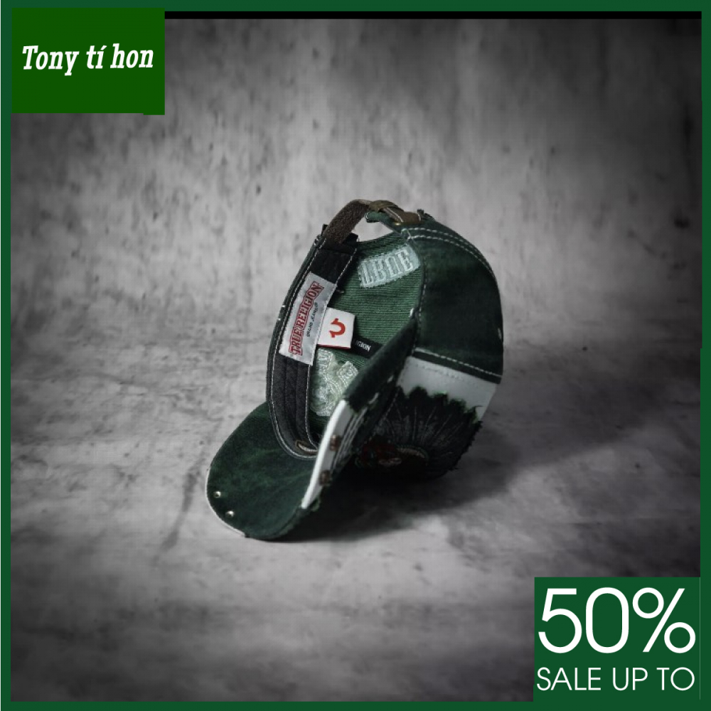 Tony tí hon - Mũ/nón kết lưỡi trai ông địa thổ dân thời trang nam nữ cao cấp - màu cam xanh