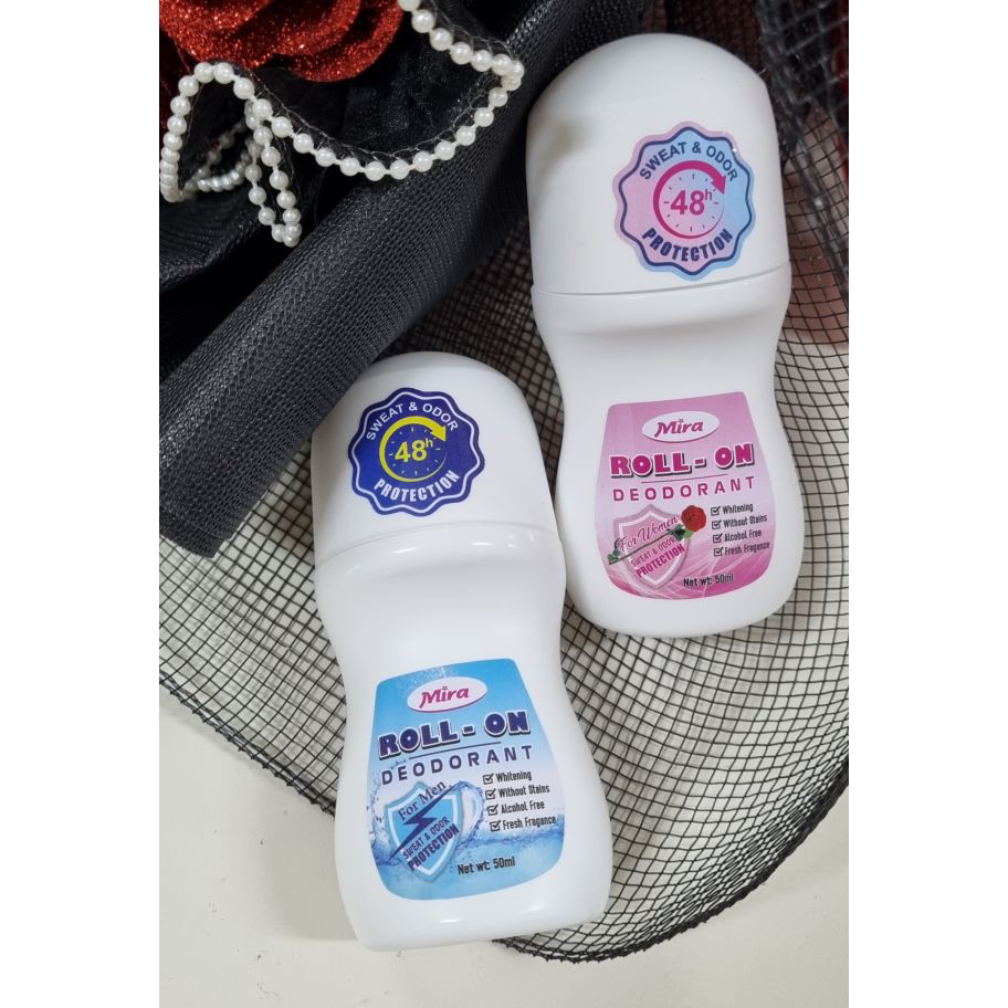 Lăn Khử Mùi Dành Cho Nam Mira Anti-Perspirant Deodorant For Man Giúp Khô Thoáng, Khử Mùi Cơ Thể 50ml