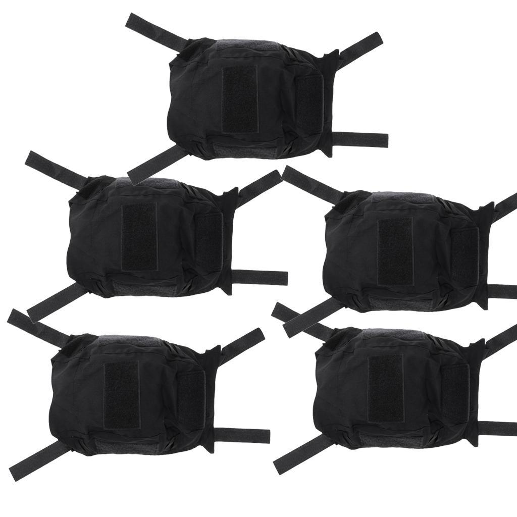 5 Pcs Army Game Series Helmet Cover Cloth No Helmets for FAST Helmets Black