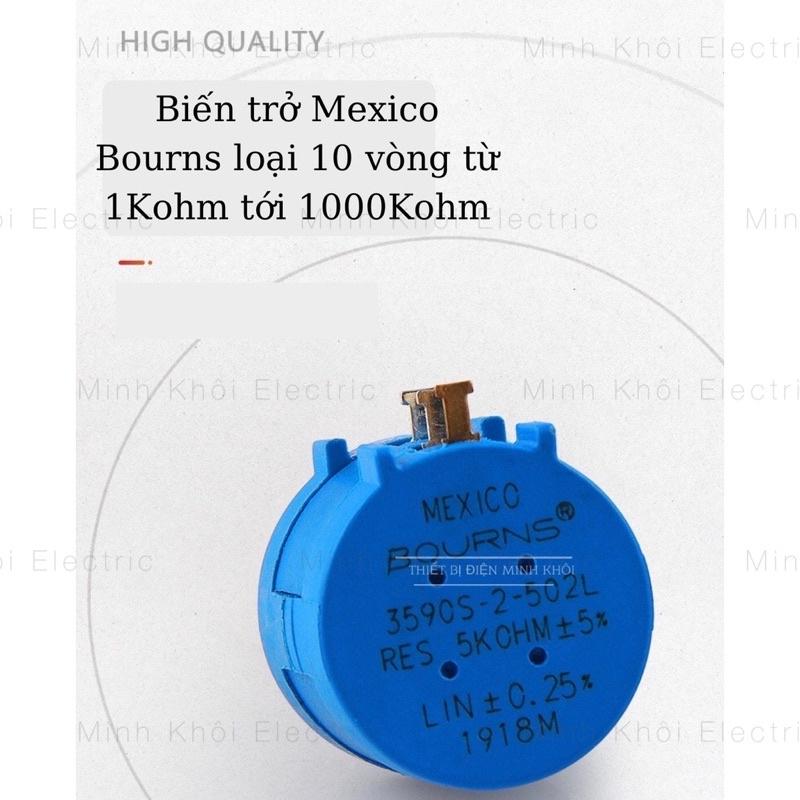 Biến Trở Chính Xác Bourns Mexico đa vòng 3590S, chiết áp chính xác, điện trở chiết áp đa vòng