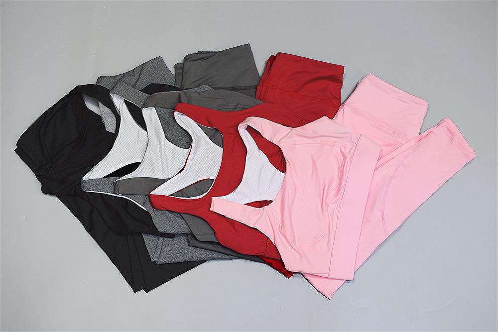 Gợi Cảm Nữ Quần Áo Hai Bộ Thời Trang Bộ Thể Dục Quần Legging Áo Crop Top Phù Hợp Với Phù Hợp Với Áo Năng Động Khi Mặc Bộ Đồ Tập Gym Quần Quần Legging quần