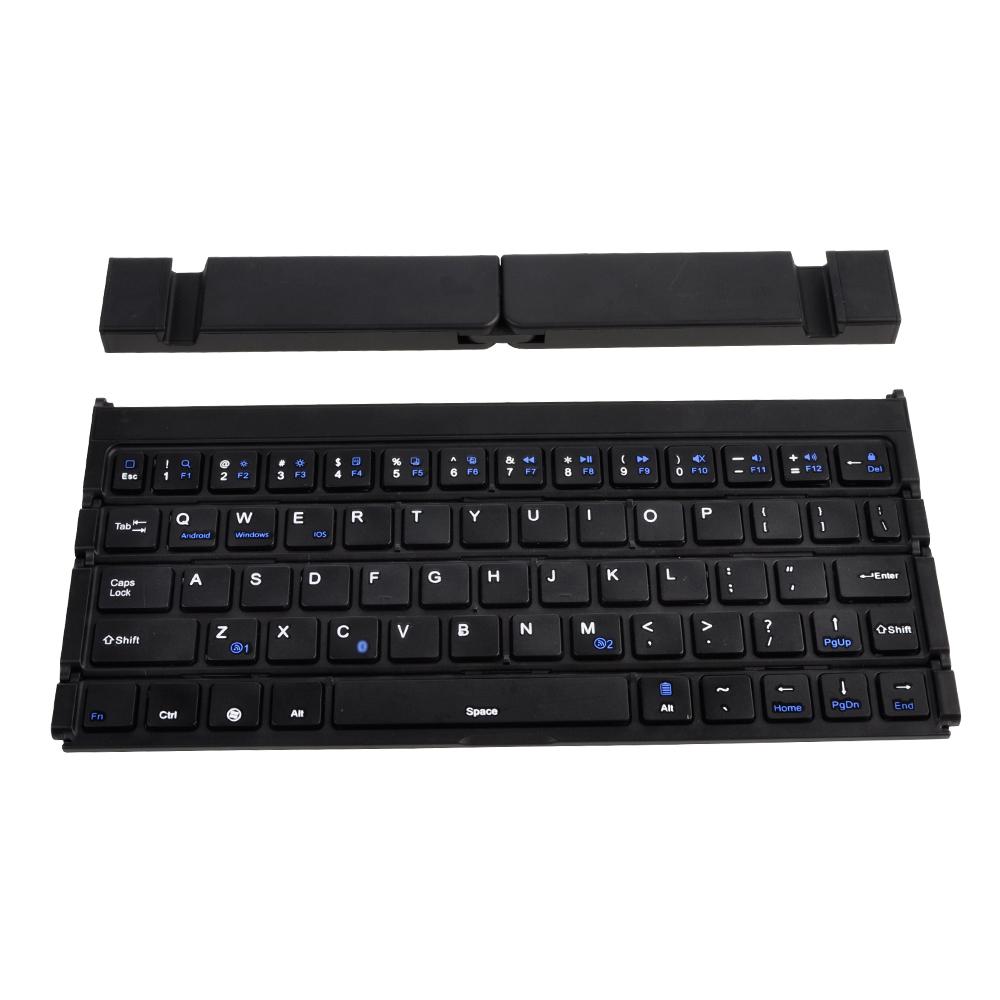 BK808 Mini Portable Folding Keyboard Dual Channel Foldable Keyboard for IOS Android Windows