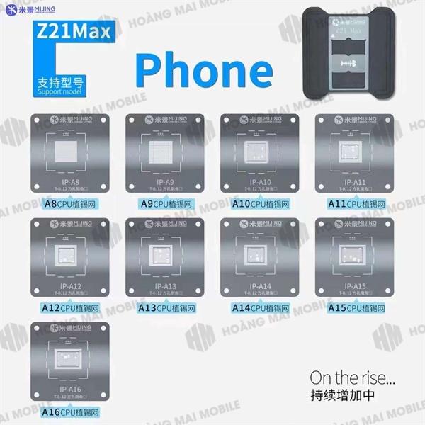 Bộ làm chân CPU cho iPhone từ A8 đến A16 MIJING Z21Max (cặp chồng)