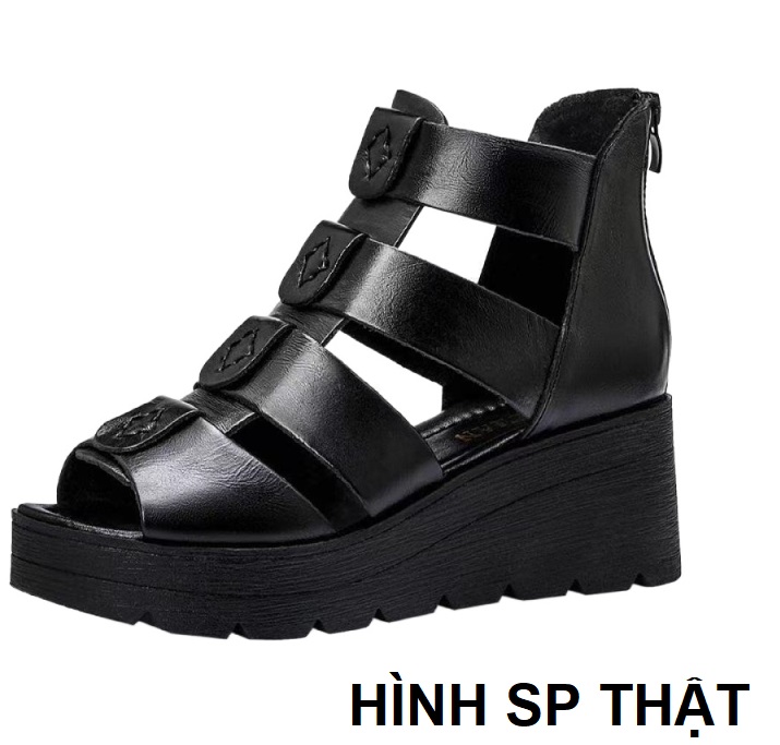 Giày sandal xuồng 6 phân 4 dây bảng to S018 đế đúc chống trượt chắc chắn