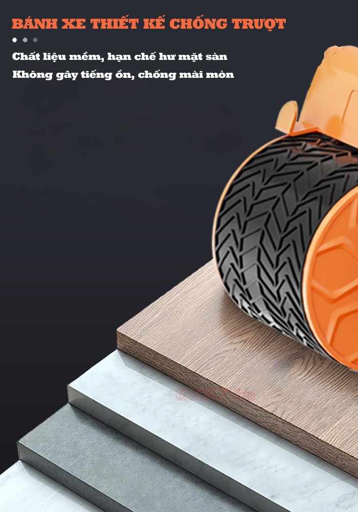 Con lăn tập plank thiết kế bánh xe chống trơn trượt Plank SL-005